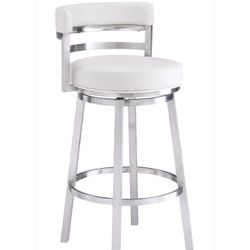 Modern White Swivel Bar Stool – New