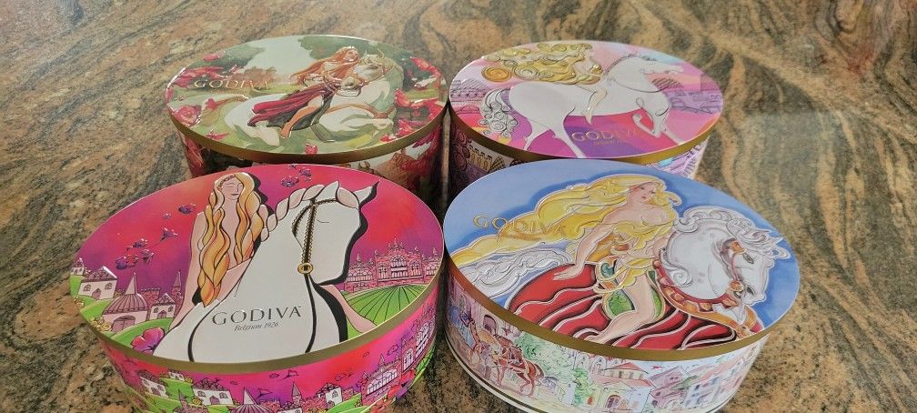 Collectable Godiva Chocolate Tins