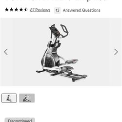 Bow flex Elliptical Bxe216