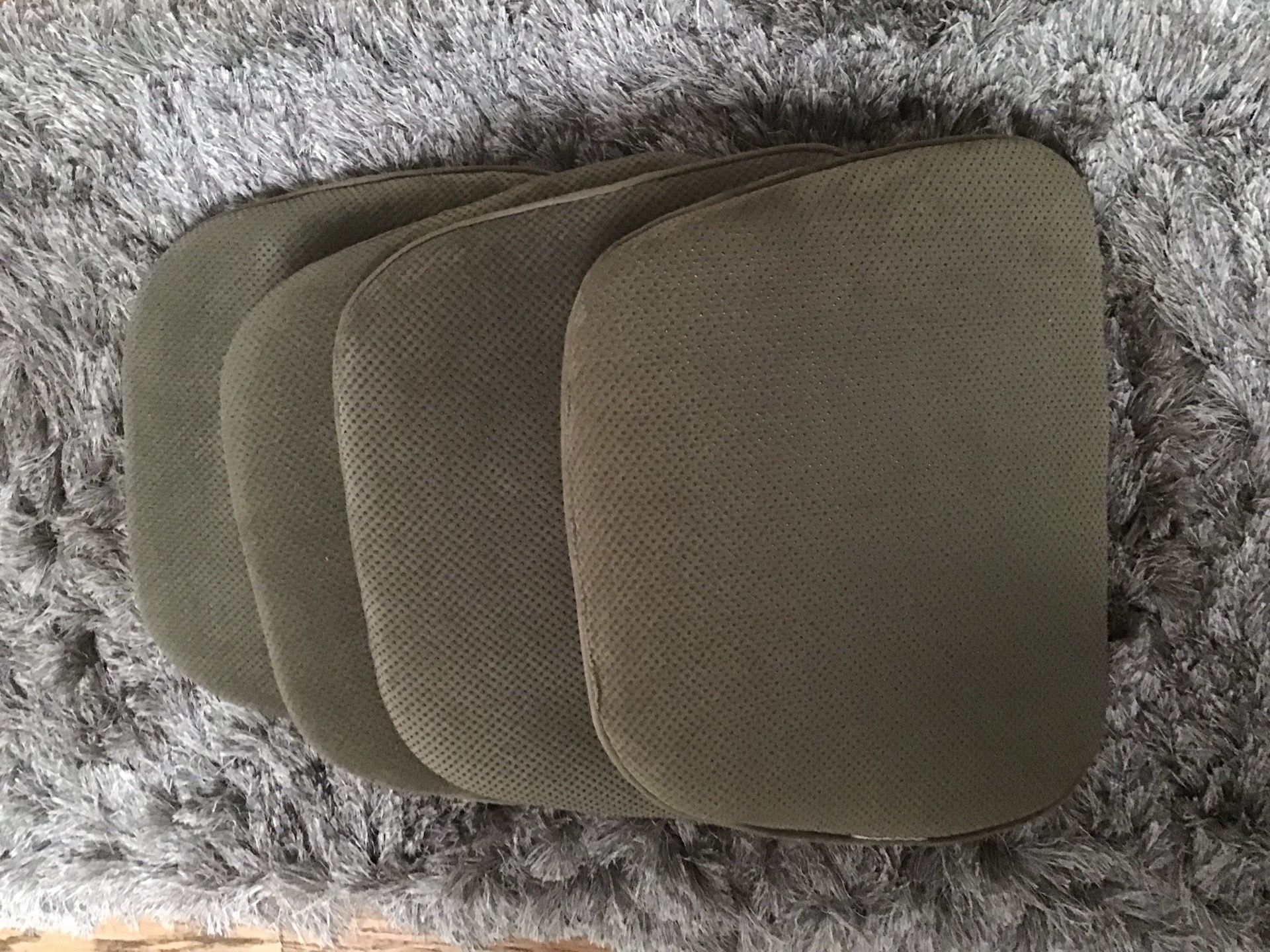 Microfiber (Suede-Like) Chair Pads/ Cushions...Set of 4..."Like New"...