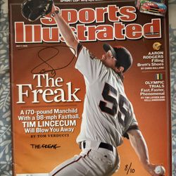 Tim Lincecum Autographed Sports Illustrated 