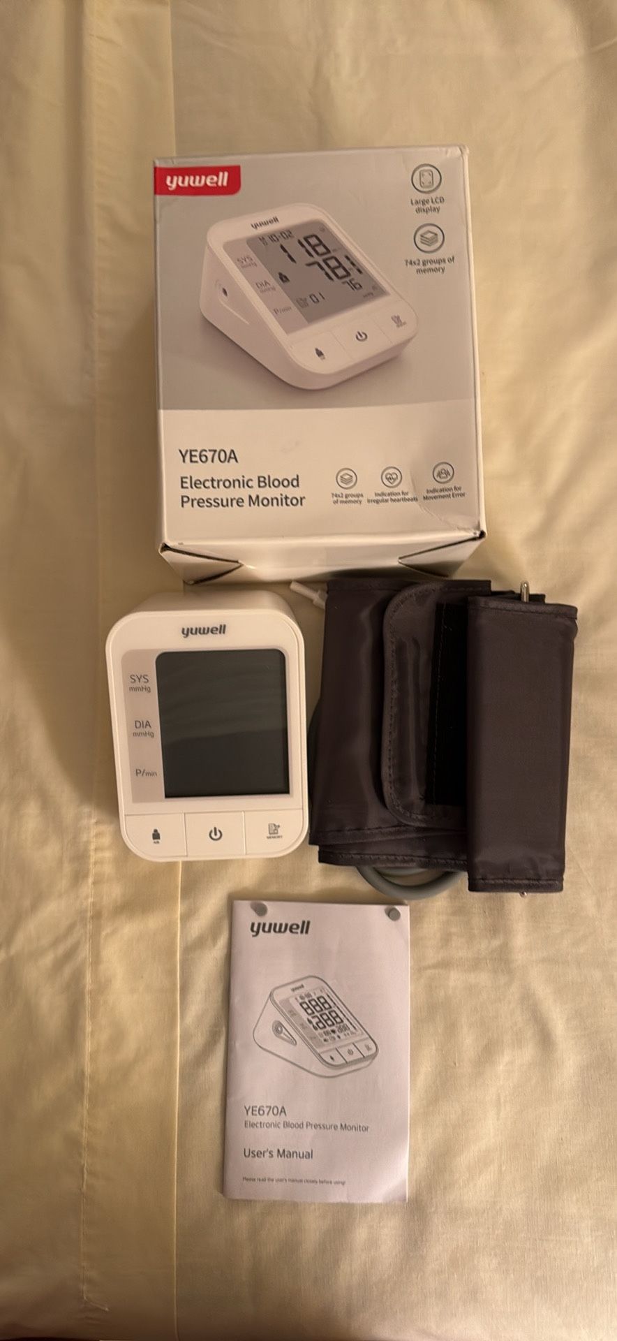 Yuwell Electronic Blood Pressure Monitor (YE670A)