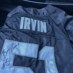 Bruce Irvin Raiders Jersey Worn In Signed By Him