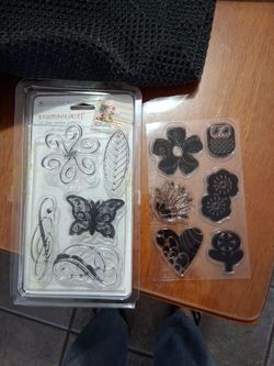 Clear stamps - 2 sheets -$4