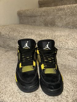 Jordan 4 Thunders Black And Yellow Size 12 Men’s
