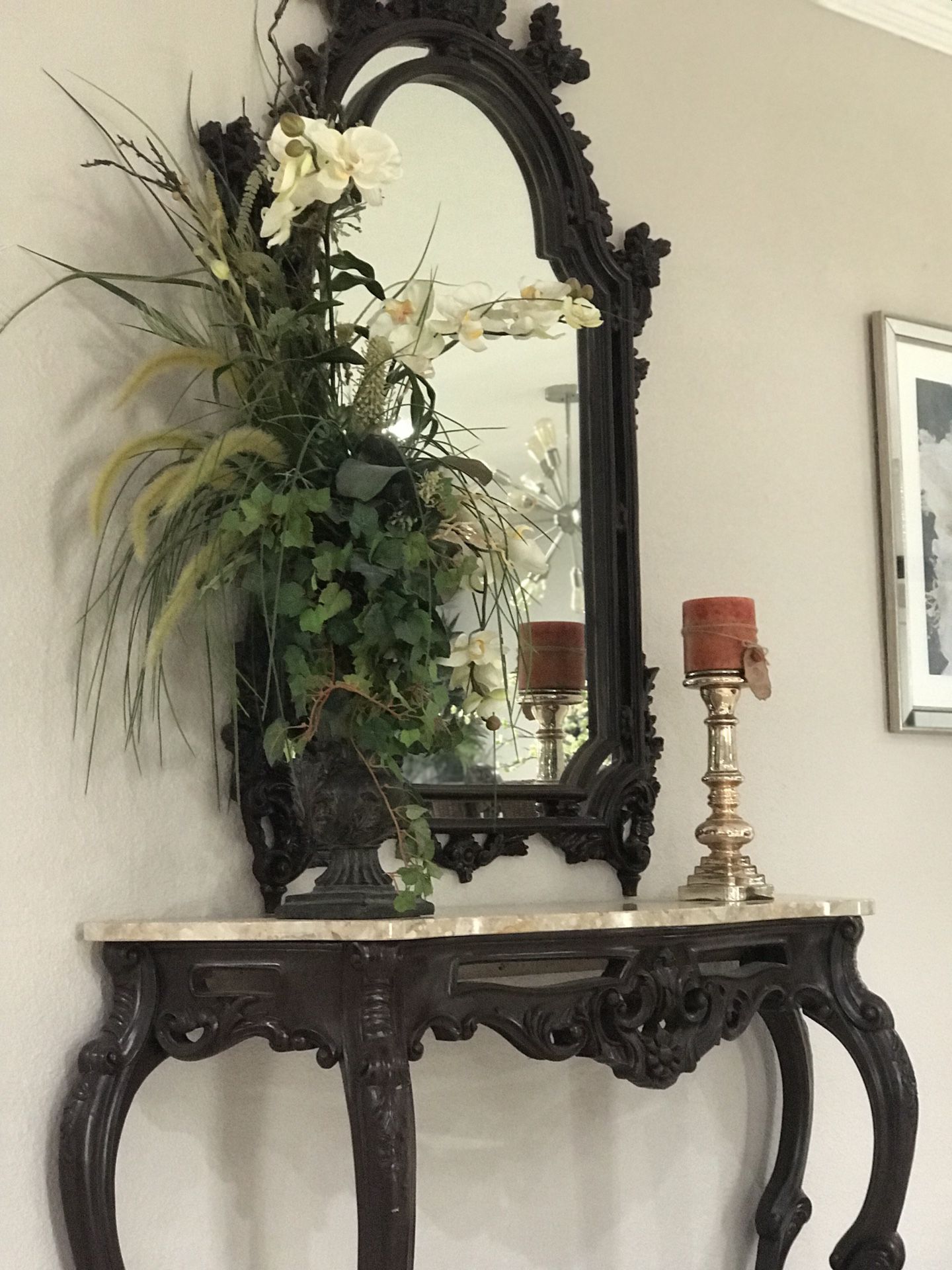 Foyer Console table and Mirror
