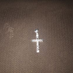Real Silver Cross Pendant