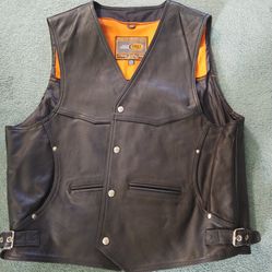 Man Leather Vest