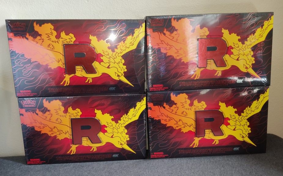 SEALED Pokémon TCG: Team Rocket Moltres ex Ultra Premium Collection
