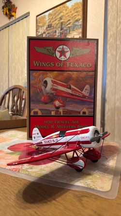 Wings of Texaco 1930 travel air model R Mystery ship piggy bank