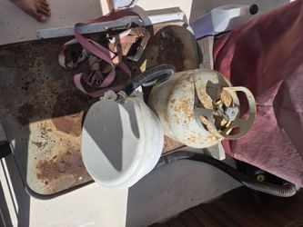 Bbq, Fuel in propane tank still; and chest freezer
