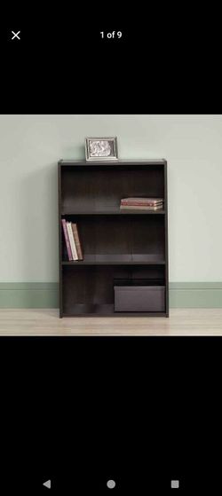 New in box
Sauder Beginnings 3-Shelf Bookcase, Bookshelf with Adjustable Storage Shelves, in Med Wood Finish