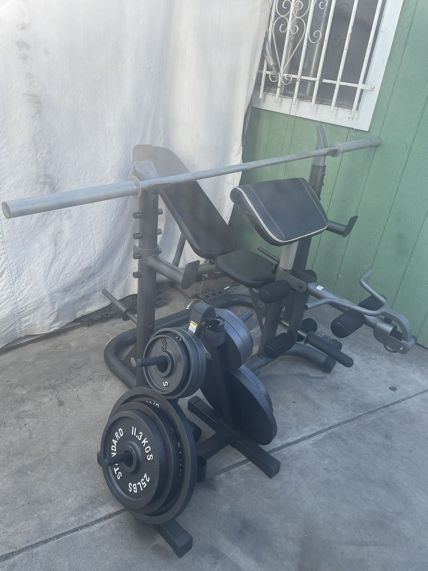 Gold’s Gym Bench press/ Weights/ Barbell for Sale in San Diego, CA