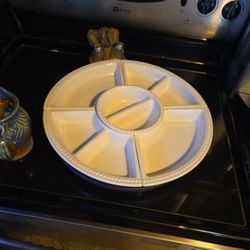 Ceramic Lazy Susan Appetizer Tray