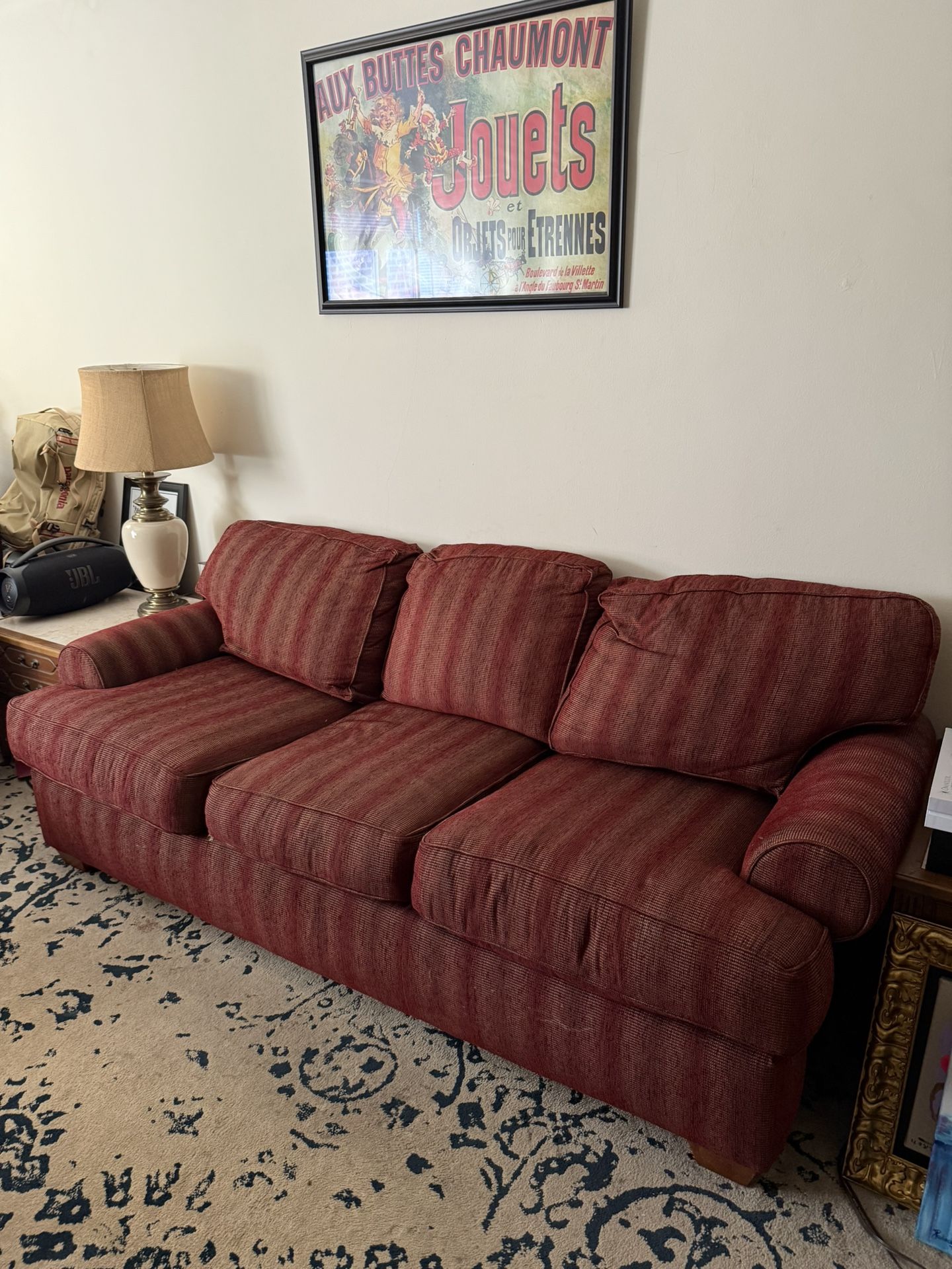 3 Piece Living Room Set: 1 Couch with 2 Arm Chairs