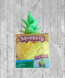 Sunny Days Entertainment Squeezy Pineapple Sensory Stress Relief Toy