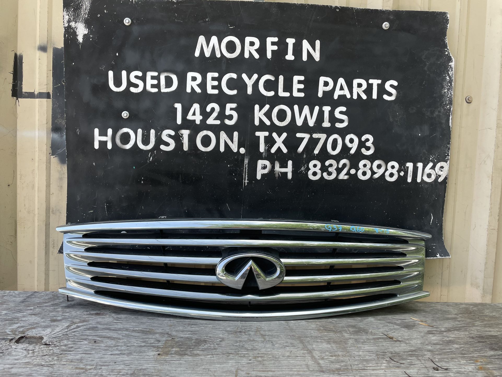2008 2009 2010 2011 2012 2013 Infiniti G37 Coupe Grille OEM
