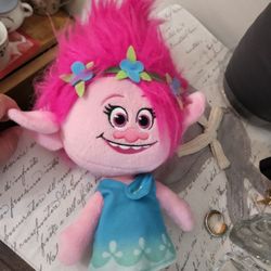 Dreamworks Trolls TALKING POPPY Plush 12" Talkin' Troll Doll 


