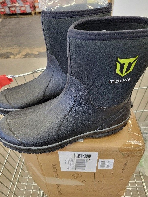 Tideqe Rubber Boots 12 New