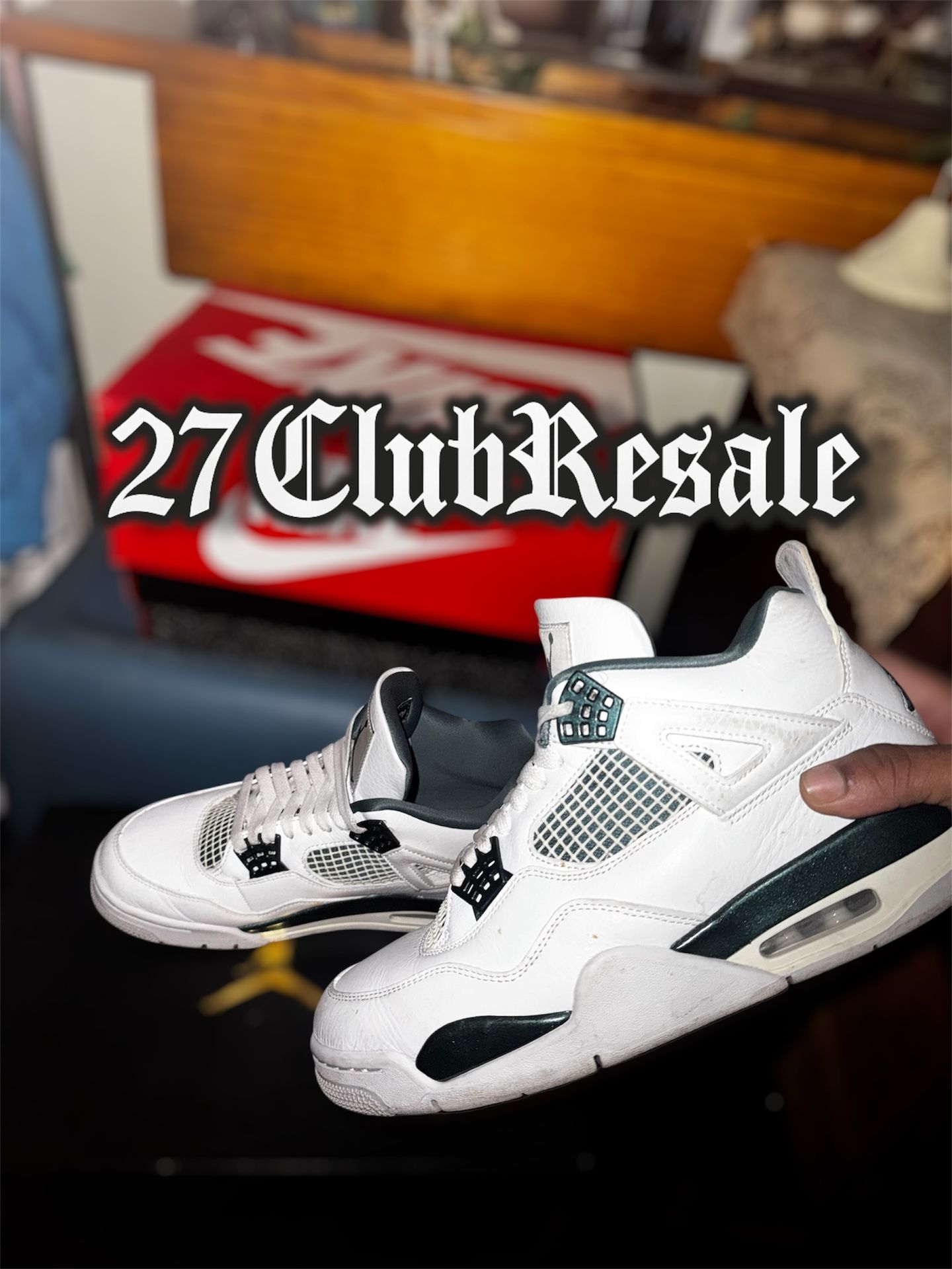 Jordan 4 Oxidized Green - US 9 - USED