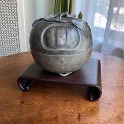 Antique Chinese Pewter Tengerine