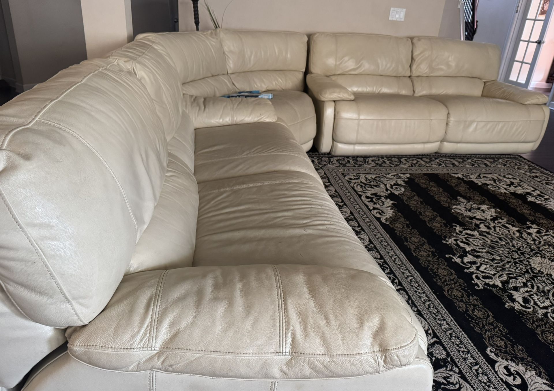 3 piece Leather power recliner set 