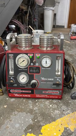 Dual purpose diagnostic leak detector