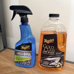 Meguiar's Hybrid Ceramic Wax And Meguiar's G7148 Gold Class Car Wash Shampoo