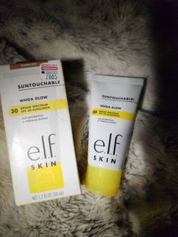 e.l.f. SKIN Suntouchable! Whoa Glow SPF 30 Sunscreen & Primer Duo (Shade: Sunburst) - 1.7 oz Each