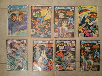 Vintage 1(contact info removed) DC SUPERMAN Comic Book Lot Of 8