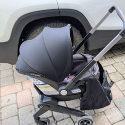 Evenflo Shyft DualRide Infant Car Seat Stroller Combo w Carryall Storage