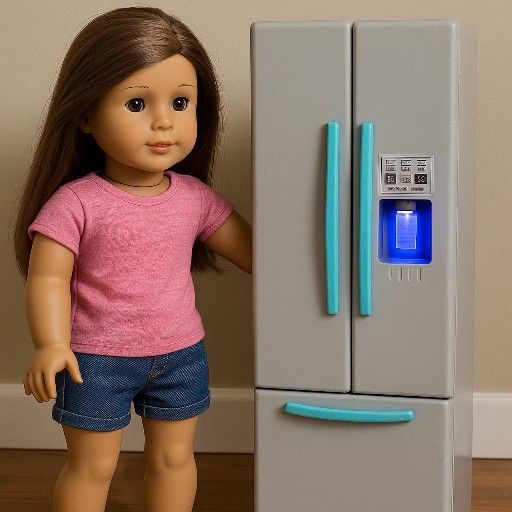 β¨ 18β Doll Refrigerator β Light-Up Feature β¨
$12 (or best offer)