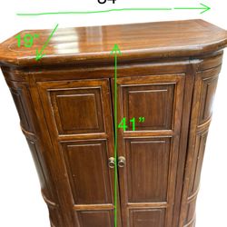 Antique Wooden Wine Bar Cabinet 