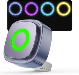 Ultra-Mini Wireless CarPlay Adapter with A9 Chip, 5.8GHz Wi-Fi Low Latency, 3-5 Sec Auto Connect, Universal Apple CarPlay/Android Auto Wireless Adapte