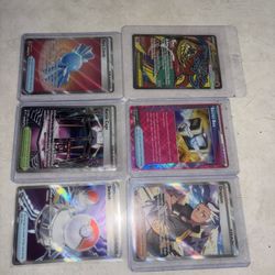 ENGLISH POKÉMON FULL ARTS, EX, POKEBALLS, PF STAMPED PROMO LOT /JAPANESE & CHINESE POKÉMON ART RARES, EX LOT & PINK TRAINER & POKEBALL CARD