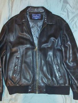 Faconnable Soft Lambskin Leather Bomber Jacket