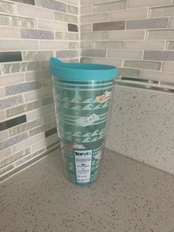 New Tervis Insulated Tumbler with Dog Surfing Pattern