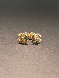 Aretes de oro italiano 18K