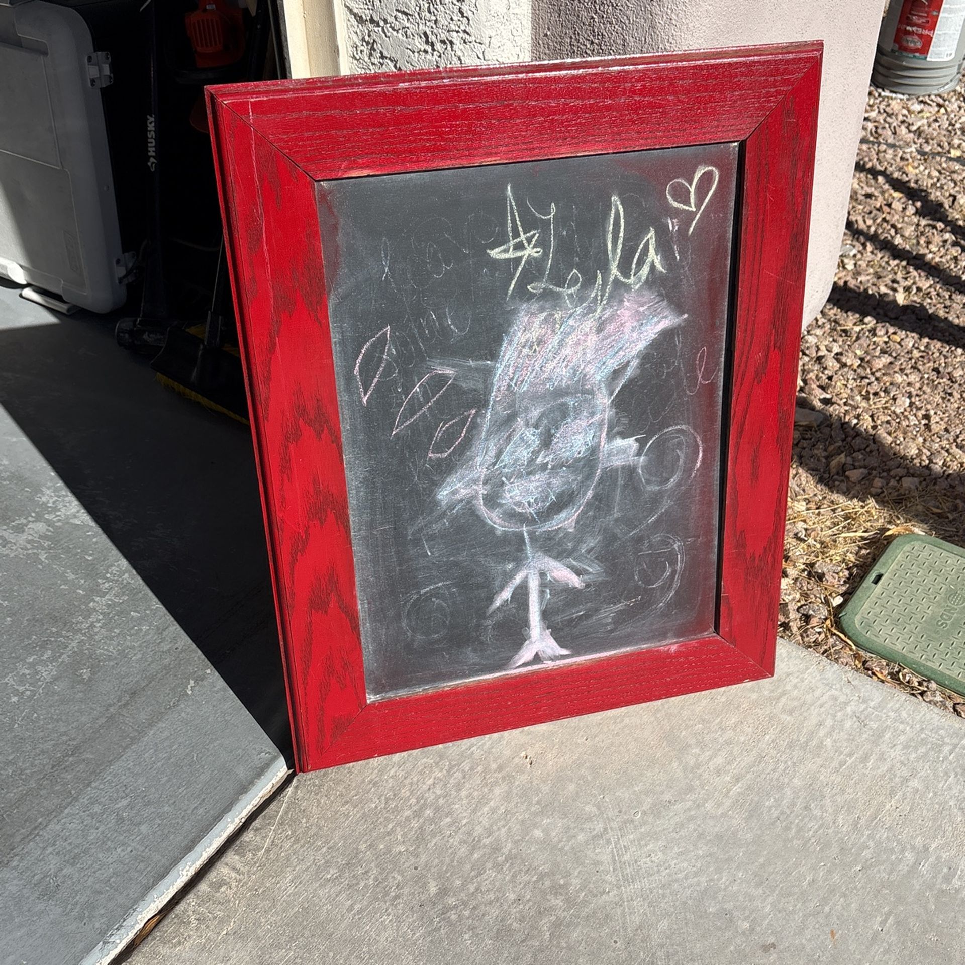 Kids Chalk Board With Chalk
