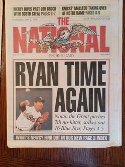 Vintage news sports pages