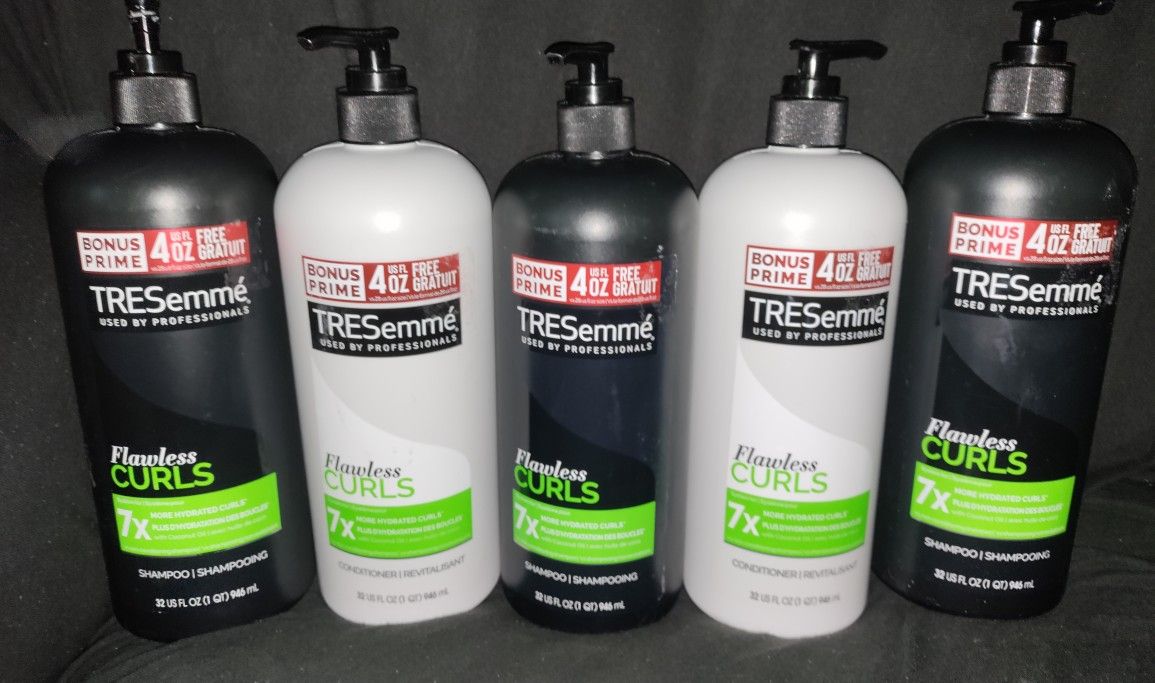 (5) Tresemme Shampoo & Conditioner! 32 Oz. Bottles. All For $25