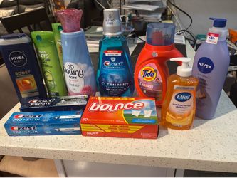 Detergent,shampoo,mouth wash