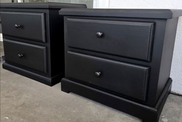 Solid wood nightstands