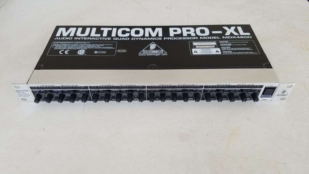 Behringer Multicom Pro-XL MDX4600 Audio Interactive Quad Dynamics Processor