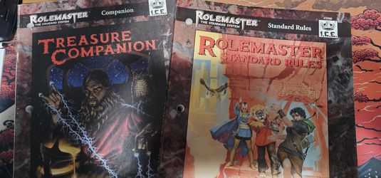 I.C.E. Rolemaster table top role-playing books