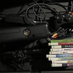 Xbox 360 Kinnect And Games