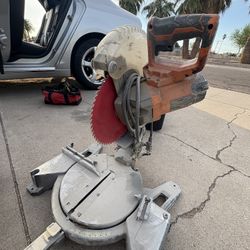 Rigid Miter Saw And Milwaukee toolbox