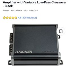 Kicker Amp