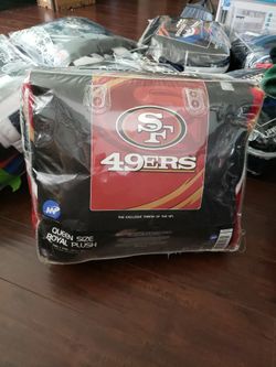 49ers NFL Extra Plush Queen Size Blanket