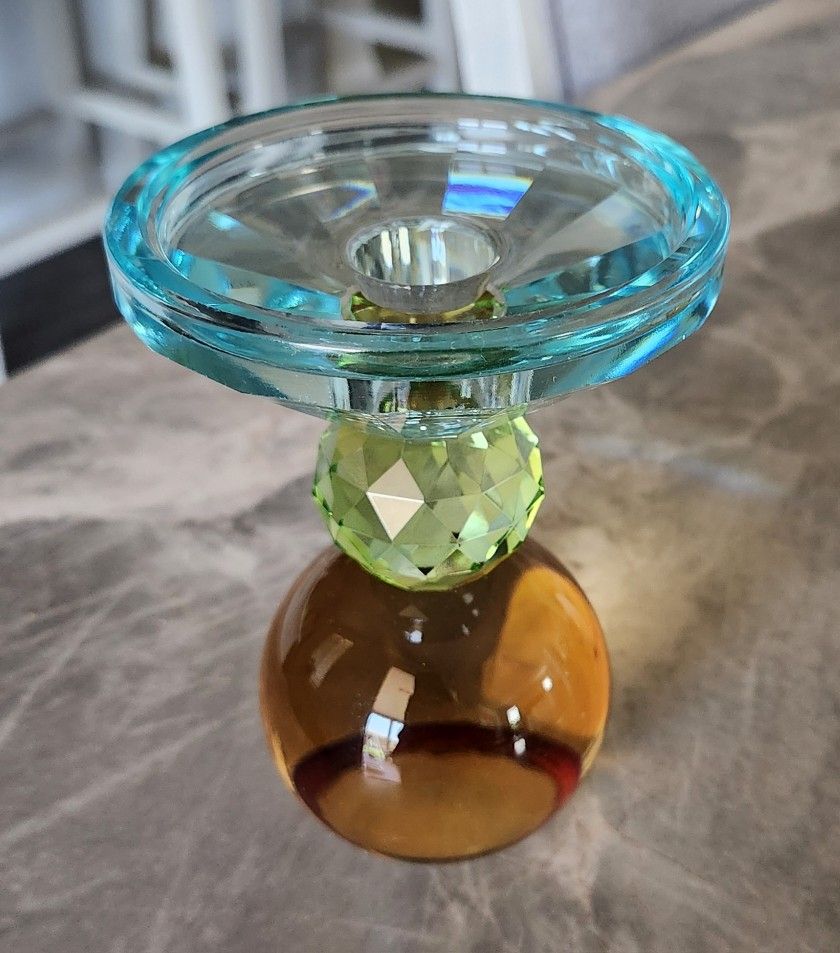 Kirkton House Cut Glass Candle Holder